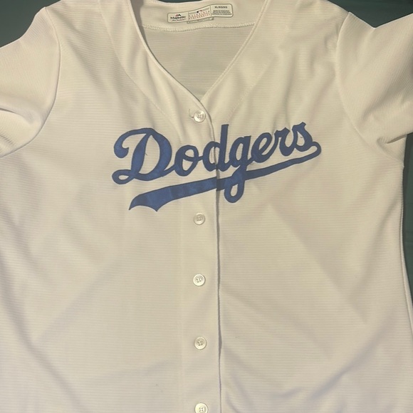 White Dodgers Baseball Jersey - Picture 8 of 8